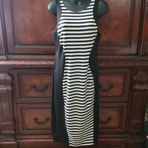 Sexy Midi Striped Dress